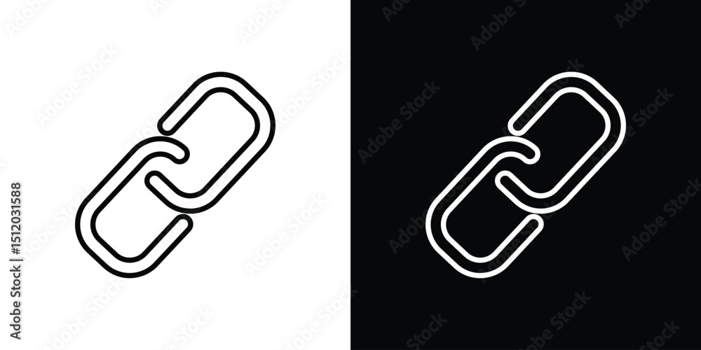 Poster Link icon. Simple element illustration. outline and flat symbol design