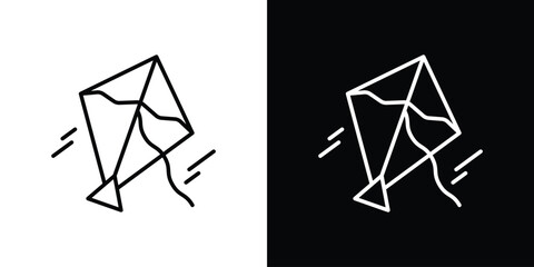 Makar sankranti icon. Simple element illustration. outline and flat symbol design