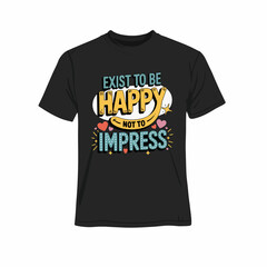 T-Shirt Design Mockup &ndash; Fashion Apparel Vector Template