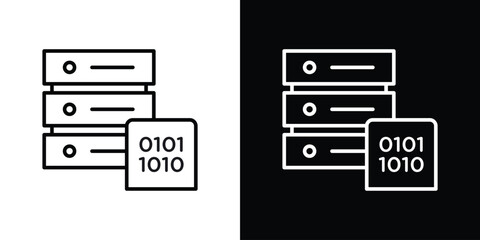 Master data icon. Simple element illustration. outline and flat symbol design