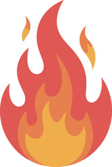 vector illustration of a fire