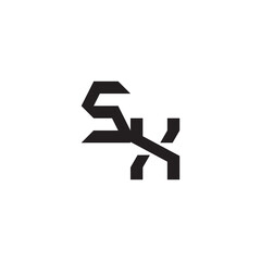 logo alphabet esport gaming  design modern futuristic SX Initial monogram sport Alphabet