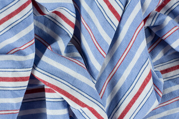 Fototapeta premium Macro texture of a fabric consisting of one hundred percent cotton.