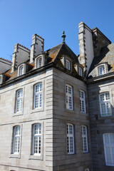 The city walls and houses of Saint-Malo in Brittany, France