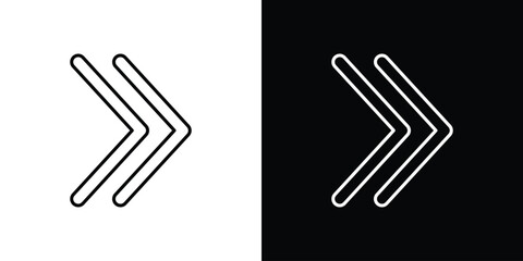 Next arrow icon. Simple element illustration. outline and flat symbol design