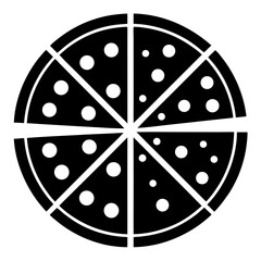 pizza icon white background 