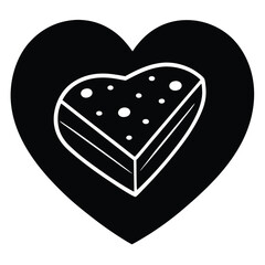 Modern cheese design for valentine s day