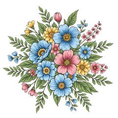 floral background with flowers