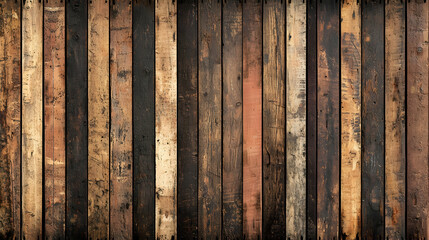Vintage Wooden Planks Background With Warm Tones