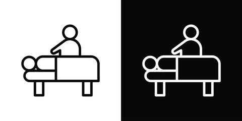 Ozonation icon. Simple element illustration. outline and flat symbol design