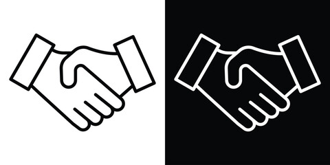 Obraz premium Partner icon. Simple element illustration. outline and flat symbol design