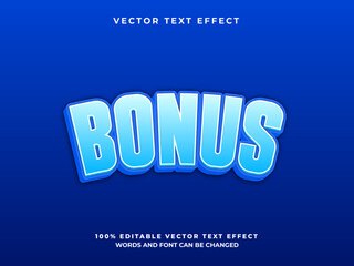 bonus 3d editable vector text effect