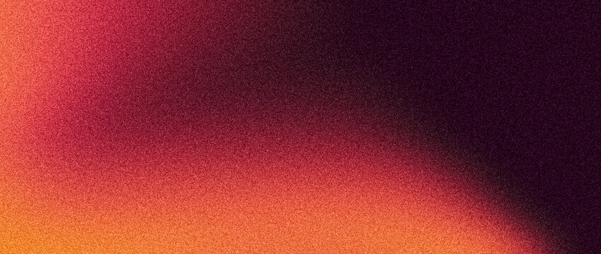 Orange red black grainy background, abstract color gradient shape glowing noise texture banner, header poster cover backdrop design