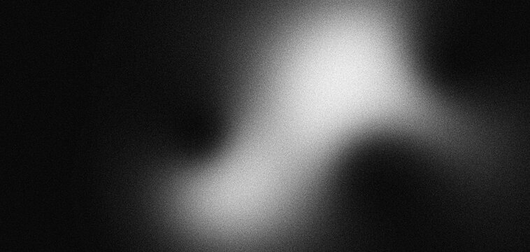 Grainy black and white background design for creative poster, abstract header backdrop, noise texture digital media banner or print