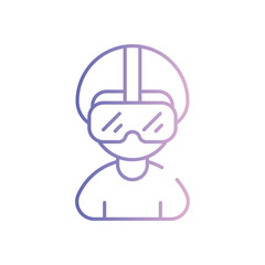 Vr vector icon stock illustration