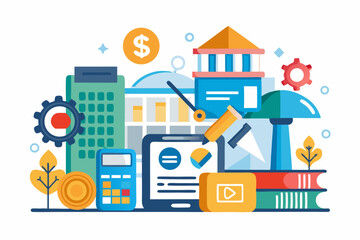 
A close-up image of a person using a calculator while holding a credit card, symbolizing financial management, 