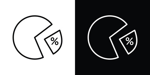 Ratio icon. Simple element illustration. outline and flat symbol design