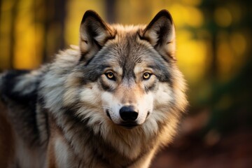 Fototapeta premium Wild animal wolf mammal coyote.
