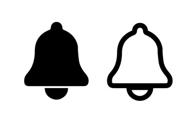 Notification Bell Icon. Set of Bell Vector Symbols for Notifications, Ringing, Alarm clock, Smartphone Application Alert.