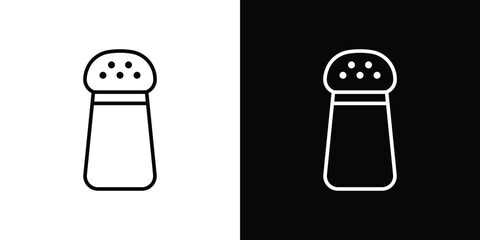 Salt shaker icon. Simple element illustration. outline and flat symbol design