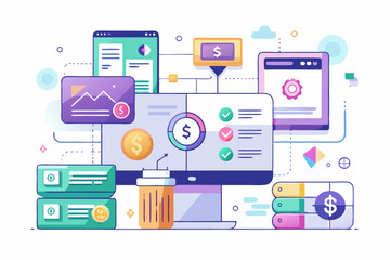 
A close-up image of a person using a calculator while holding a credit card, symbolizing financial management, 