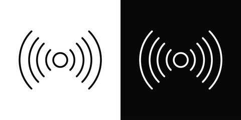 Signal icon. Simple element illustration. outline and flat symbol design