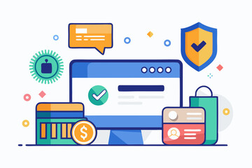 A close-up image of a person using a calculator while holding a credit card, symbolizing financial management, rising interest rates, and digital banking. Futuristic graphics including upward arrows, 
