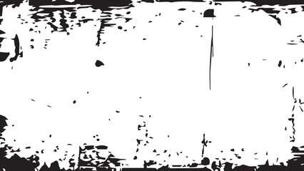 Black and White Grunge Texture Background with Distressed and Scratched Edges. Monochrome texture. 