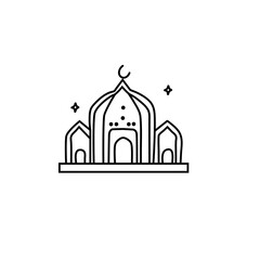 vector illustration of mosque