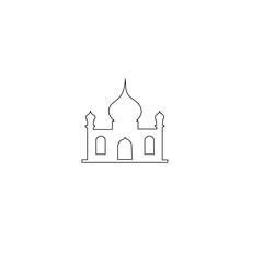 vector illustration of mosque