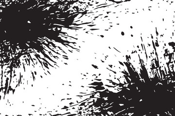 Black and White Grunge Texture Background with Distressed and Scratched Edges. Monochrome texture. 