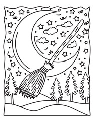 Hand drawn sketch of people including an angel a girl with a broom and a man with a sword in vintage cartoon stylehand drawn illustration of a man with a sword