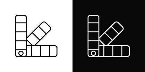 Swatch icon. Simple element illustration. outline and flat symbol design