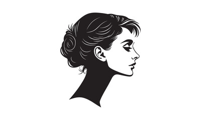 Girl with Bold Features