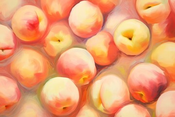 Abstract peaches pattern backgrounds painting fruit.