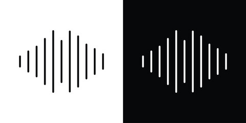 Voice icon. Simple element illustration. outline and flat symbol design
