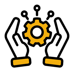 Resource Control Icon - Color Lineal Style for Management Systems.