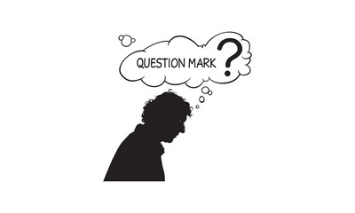 Man with Question Mark