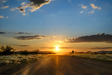 Namibia, tramonto