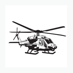 Fototapeta premium military helicopter vector