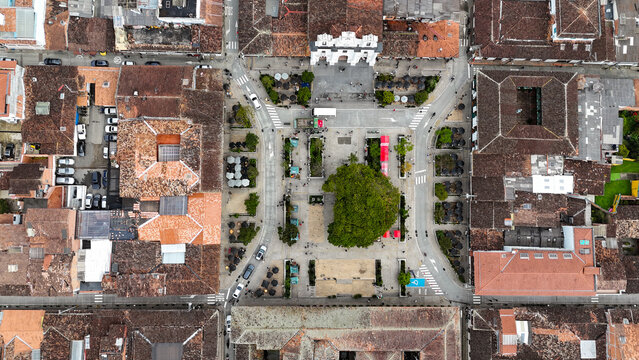 Foto a&eacute;rea tomada  sobre el municipio de El Retiro, en Antioquia, Colombia