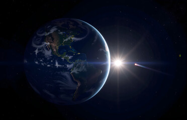 Obraz premium Earth and Space Scene
