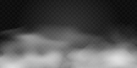 horizontal template with foggy background, billowing smoke or clouds