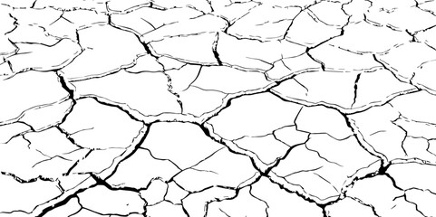 abstract grunge vector illustration.Cracked concrete rock black and white vector background.Distressed Overlay Texture.	
