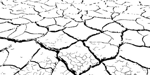 abstract grunge vector illustration.Cracked concrete rock black and white vector background.Distressed Overlay Texture.	
