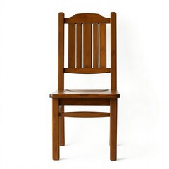 The wooden chair 