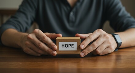 Holding Hope a Simple Box on a Table Offers Inspiration