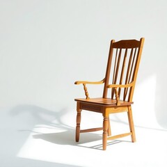 The best wooden chair on a white background