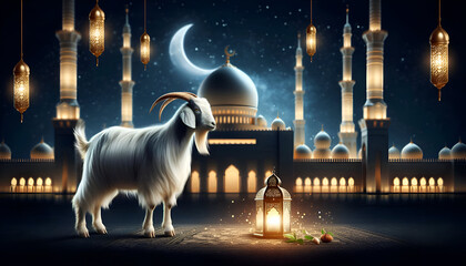 Islamic EID AL ADHA design. banner, poster, template background