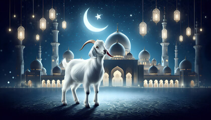 Islamic EID AL ADHA design. banner, poster, template background